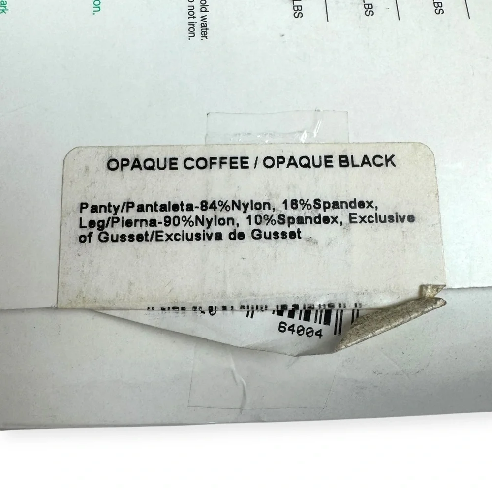 June Daisy Opaque Control Top‎ Tights Coffee Brown and Black Womens Size 2